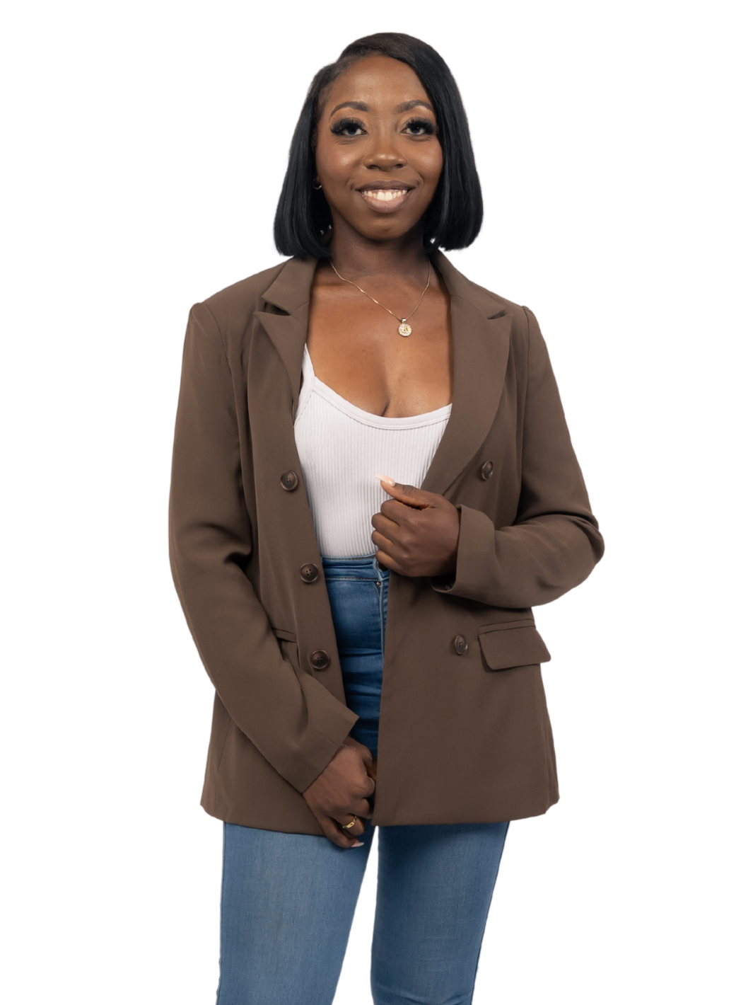 Brown Double Breasted Blazer – Apparel By Wannie