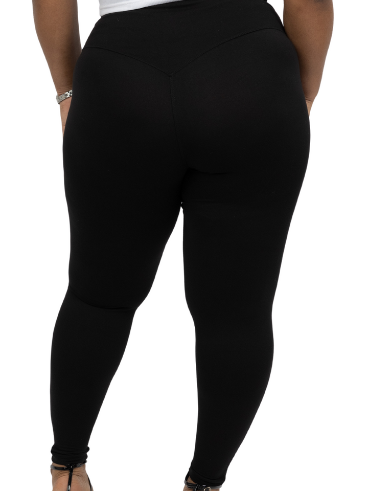 [PLUS] Size Microfiber Full Length Leggings