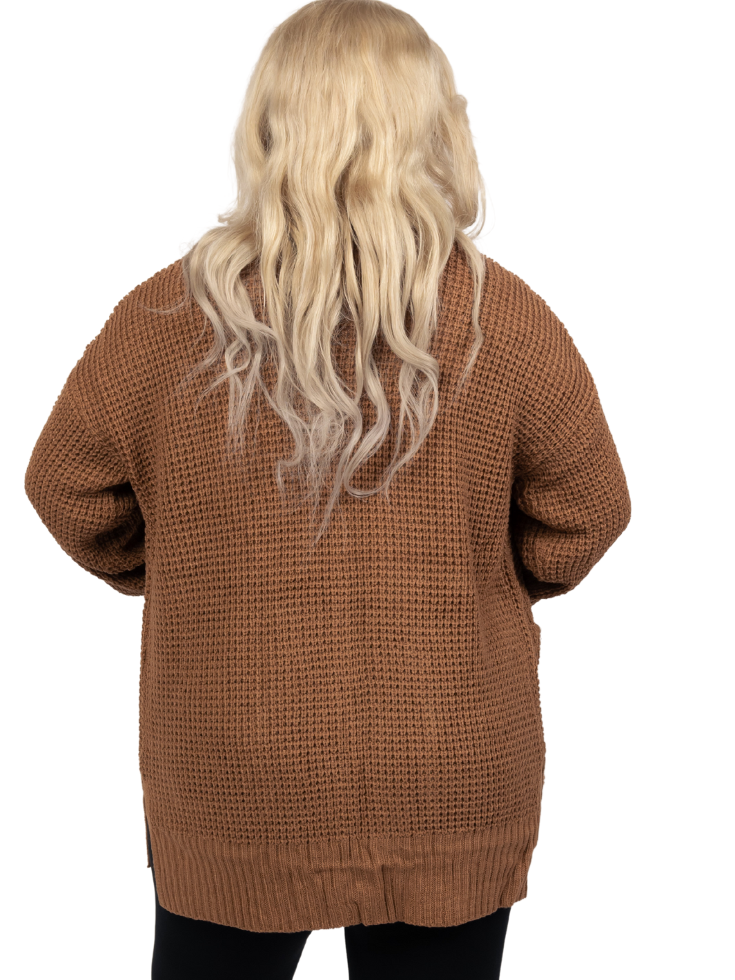 Waffle Open Cardigan