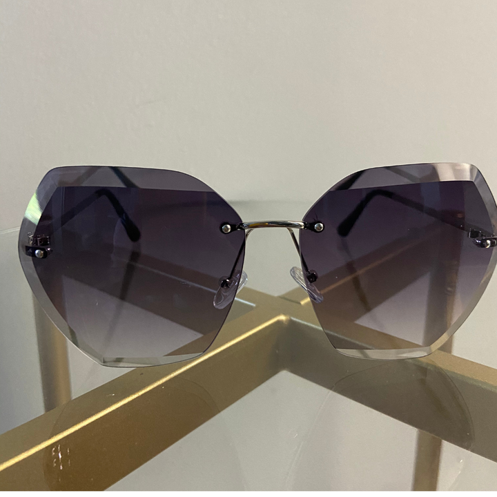 Frameless Violet Sunglasses